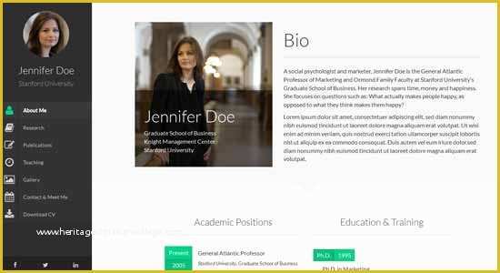 User Profile Website Template Free Of 50 Best Personal Website Templates Free & Premium