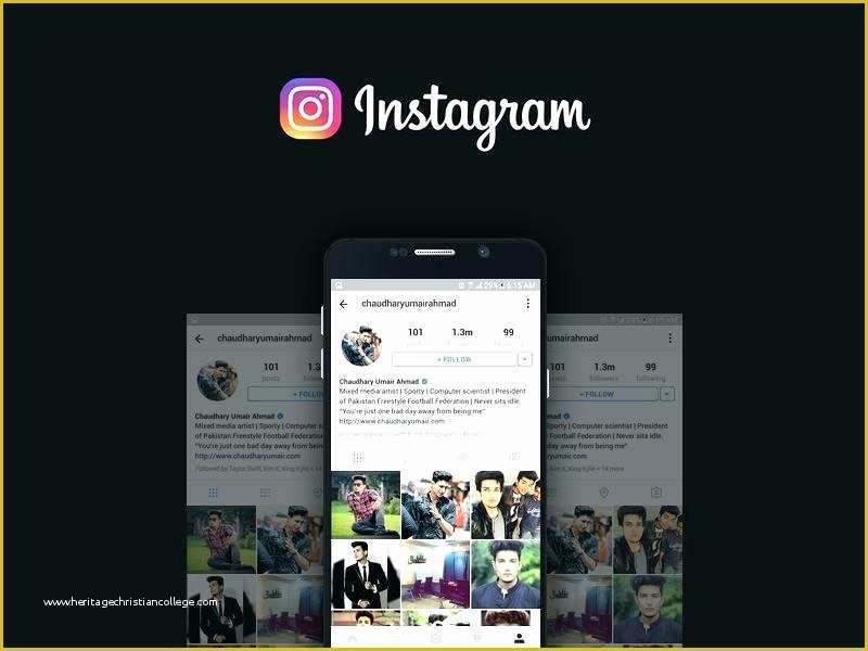 User Profile Website Template Free Of Instagram Frame Prop Template Free