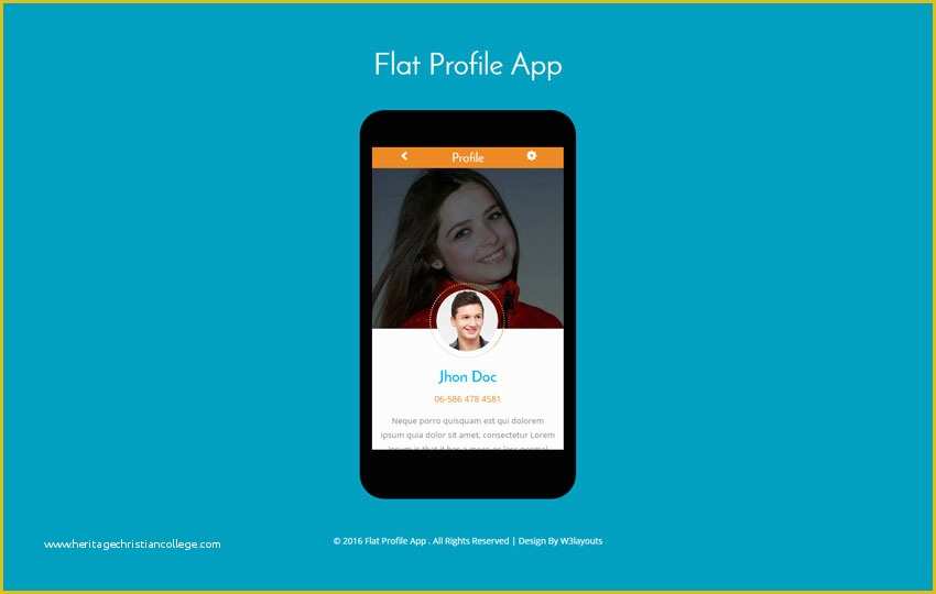 User Profile Website Template Free Of Mobile App Website Templates Designs Free