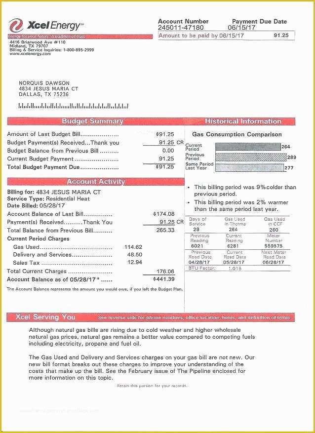 Editable Blank Utility Bill Template Editable Blank Utility Bill Template