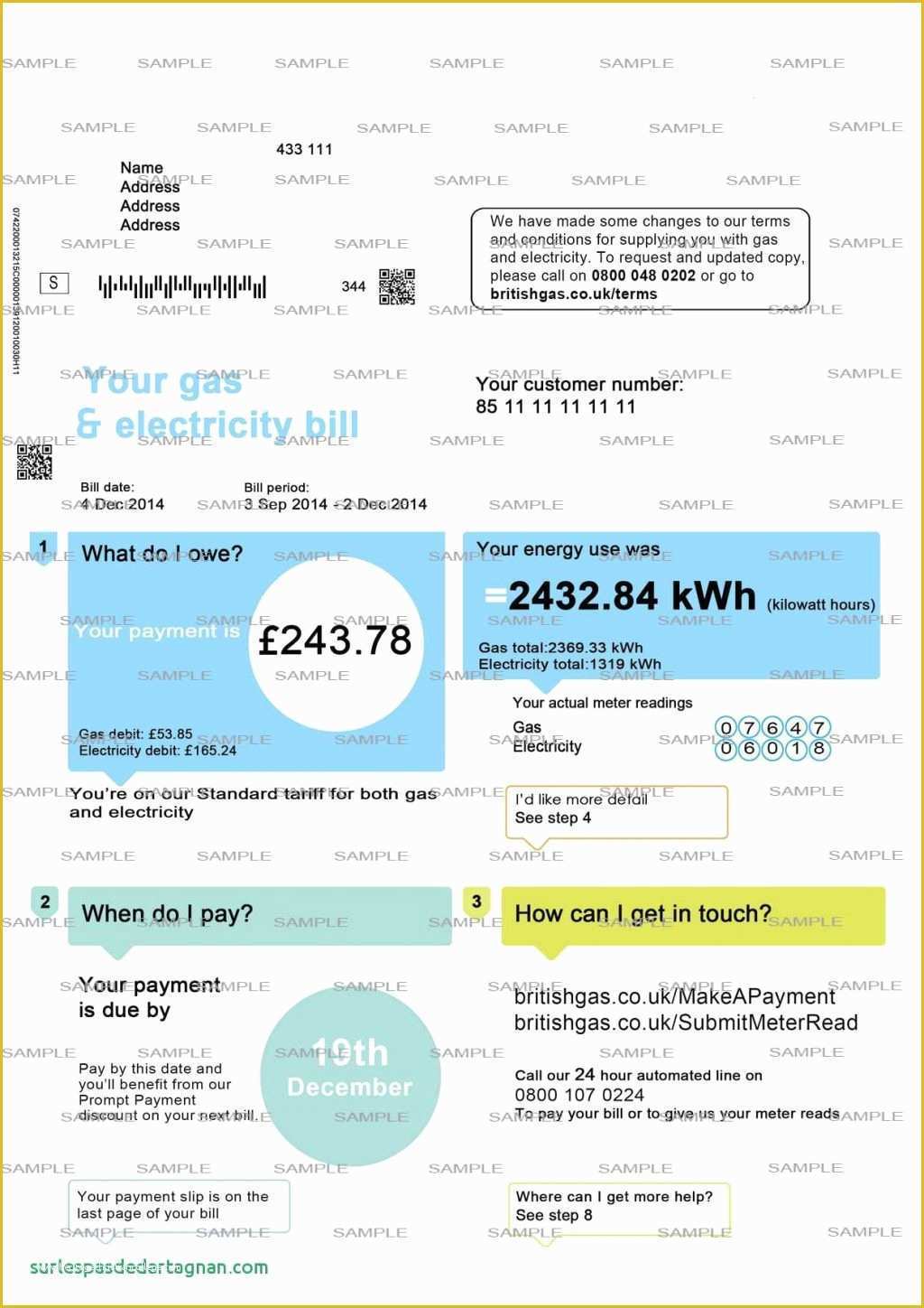 Utility Bill Template Free Download Of Utility Bill Template Free Download
