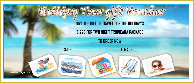 Vacation Gift Certificate Template Free Of 11 Free Gift Voucher Templates – Microsoft Word Templates