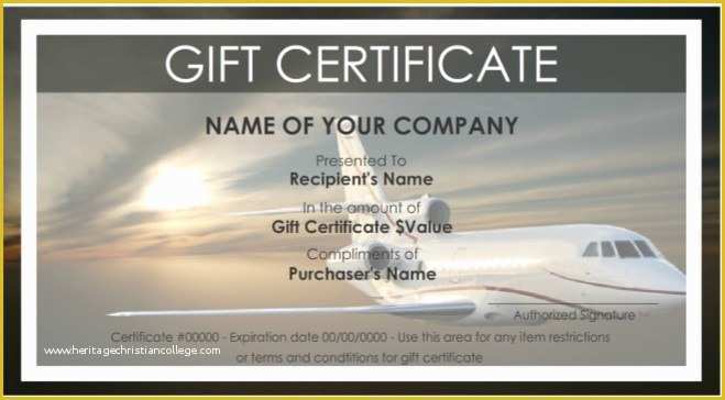 Vacation Gift Certificate Template Free Of 7 Free Sample Travel Gift Certificate Templates