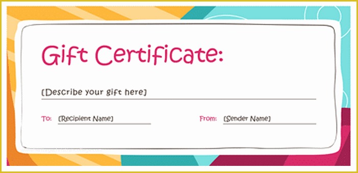 Vacation Gift Certificate Template Free Of New Editable Gift Certificate Templates