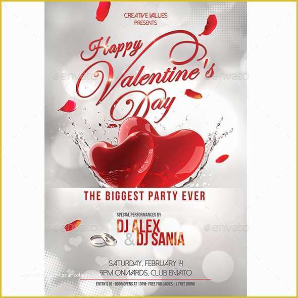 Valentine Flyer Template Free Of 17 Best Valentines Day Flyers &amp; Cards Templates 2017