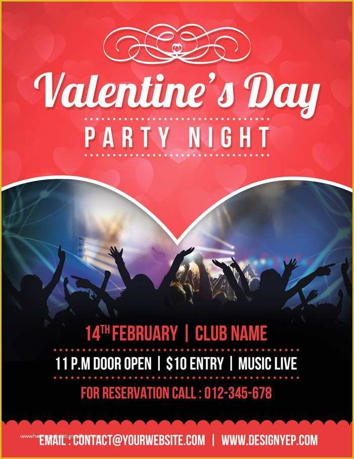 Valentine Flyer Template Free Of 26 Free Valentines Day Flyer Templates for Download