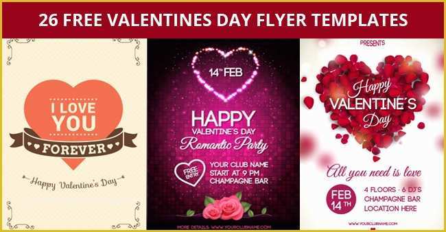 Valentine Flyer Template Free Of 26 Free Valentines Day Flyer Templates for Download