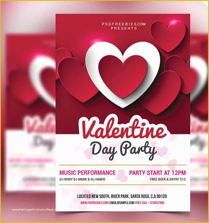 Valentine Flyer Template Free Of 26 Free Valentines Day Flyer Templates for Download