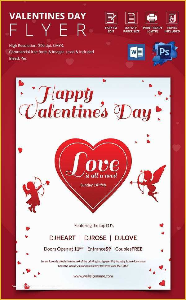 Valentine Flyer Template Free Of 29 Best Microsoft Word Flyer Templates
