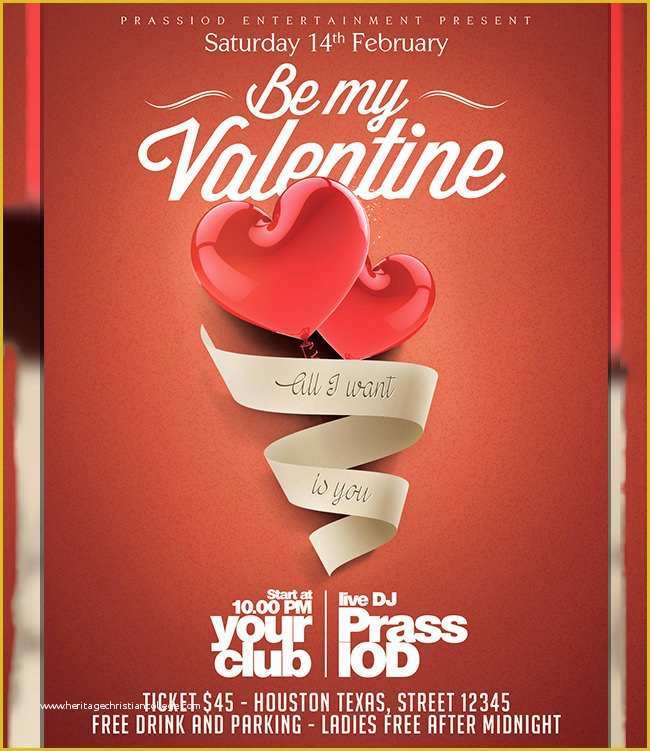Valentine Flyer Template Free Of 56 Fabulous Psd Valentine Flyer Templates Word