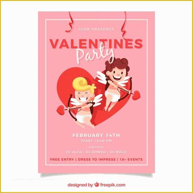 Valentine Flyer Template Free Of Cute Valentine Flyer Template Vector