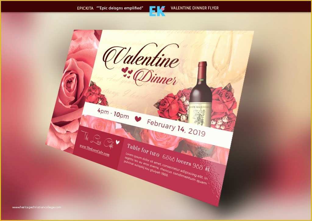 Valentine Flyer Template Free Of Flexible Valentine Templates Deals