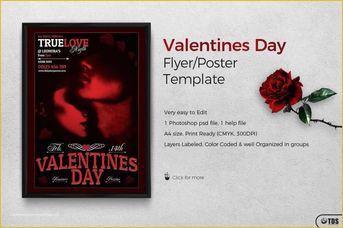 Valentine Flyer Template Free Of Free Valentines Day Flyer Template Psd Design for Photoshop