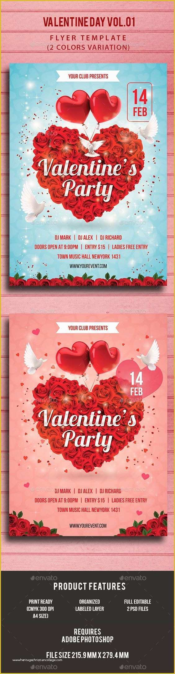 Valentine Flyer Template Free Of Valentine Day Party Flyer