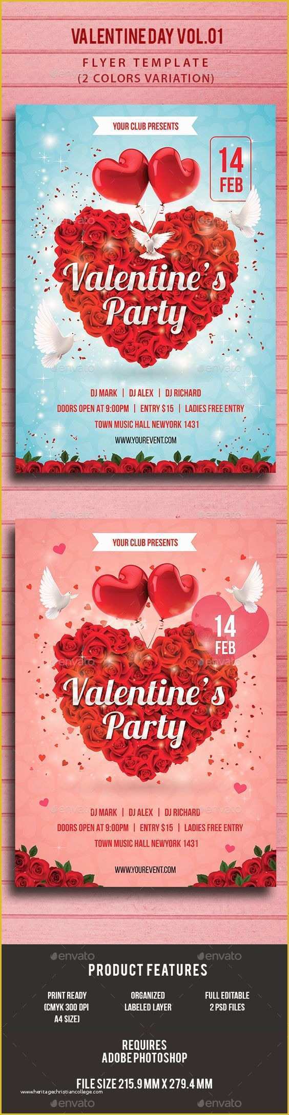 Valentine Flyer Template Free Of Valentine Day Party Flyer