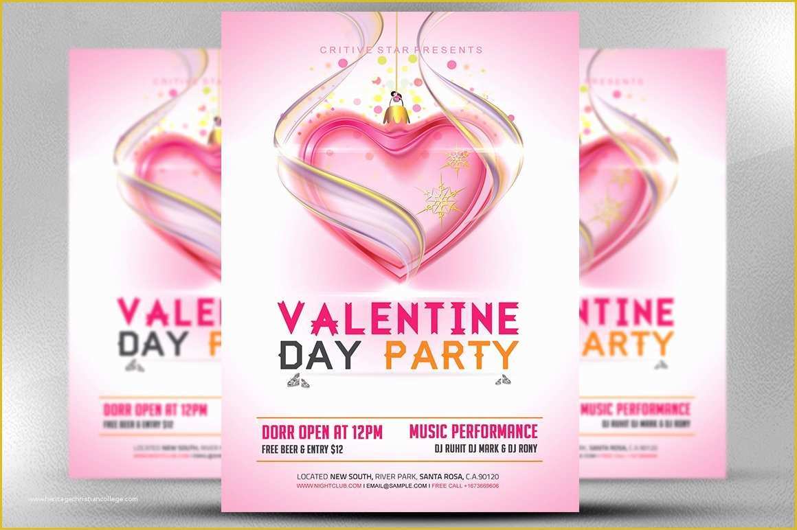 Valentine Flyer Template Free Of Valentine Day Party Flyer Template Flyer Templates