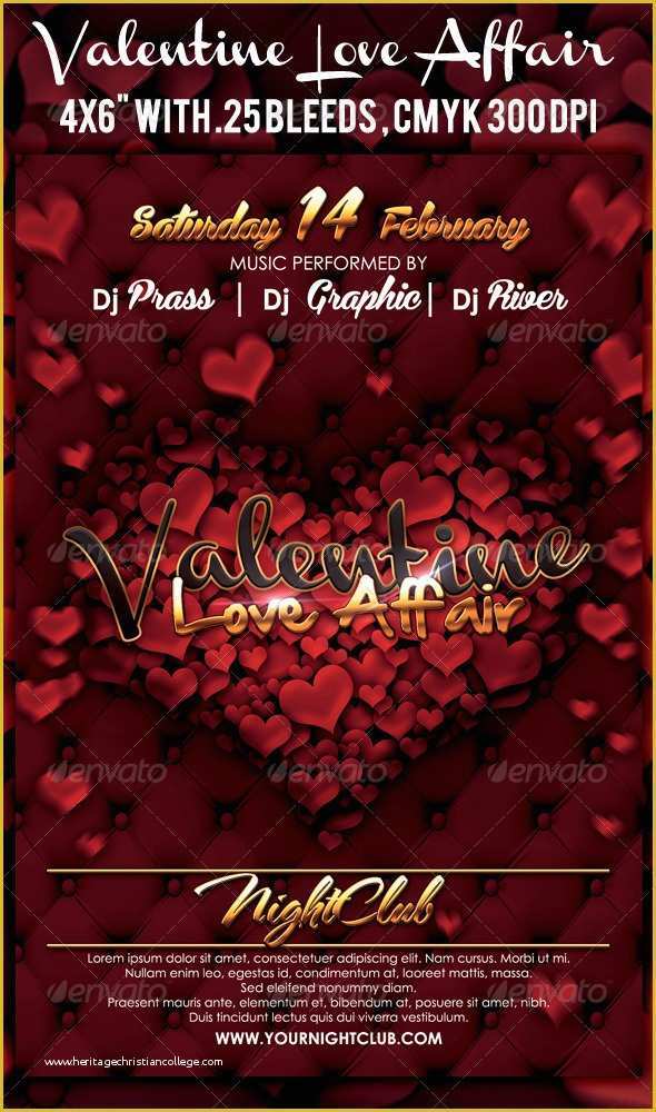 Valentine Flyer Template Free Of Valentine Flyer