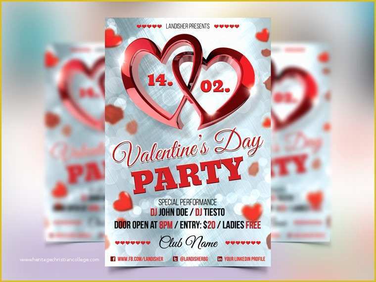 Valentine Flyer Template Free Of Valentine S Day Psd Flyer Template Landisher