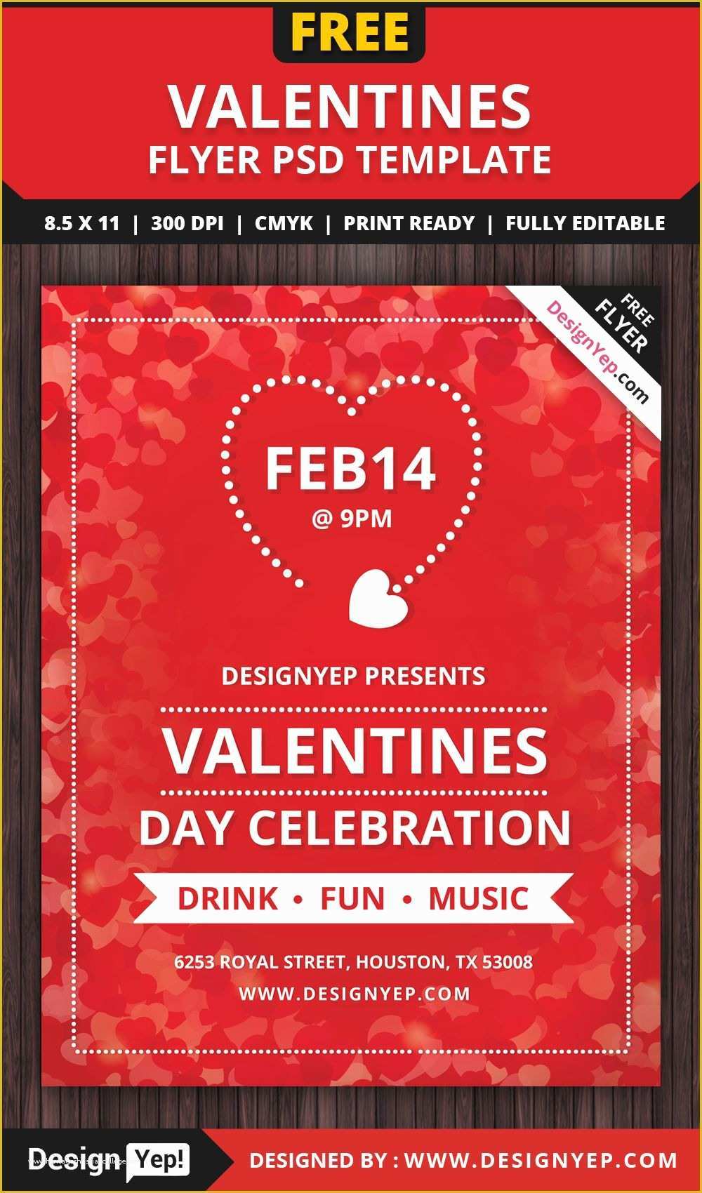 Valentine Flyer Template Free Of Valentines Day Flyer Free Psd Template