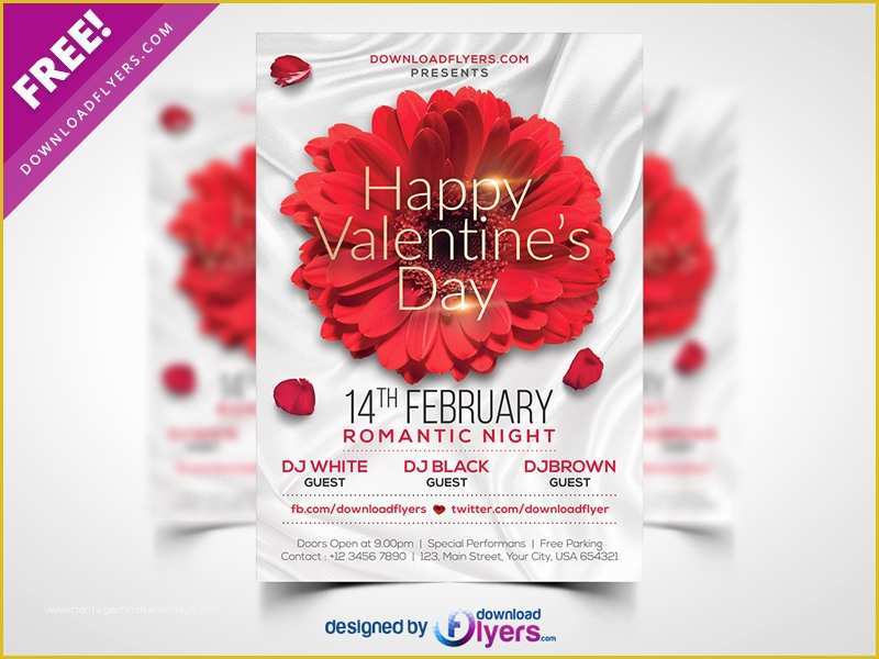 Valentine Flyer Template Free Of Valentines Day Flyer Template Free Psd by Flyer Psd Dribbble