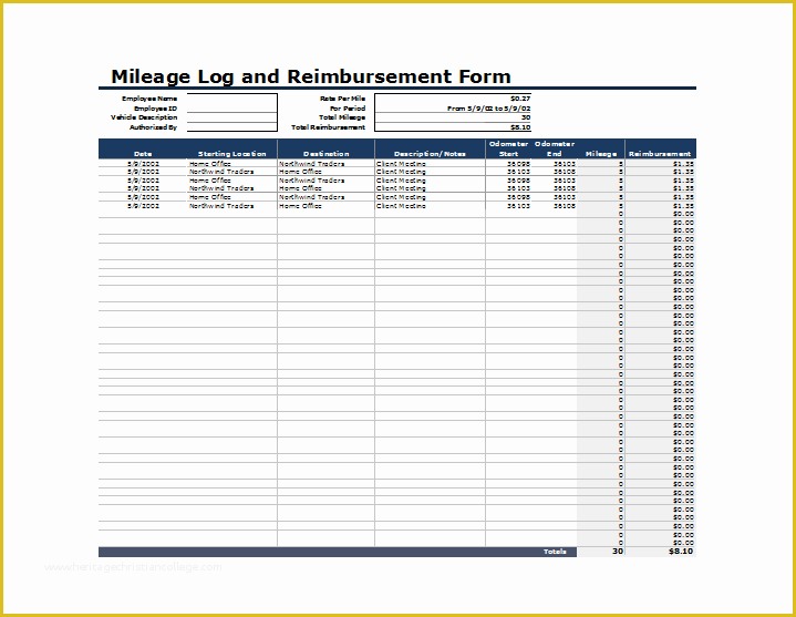 Vehicle Mileage Log Template Free Of Ms Excel Vehicle Mileage Log Template