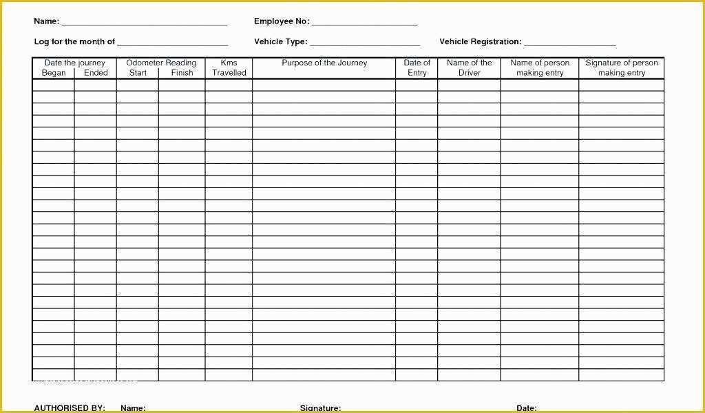 Vehicle Mileage Log Template Free Of Printable Mileage Log Template Vehicle Book Spreadsheet