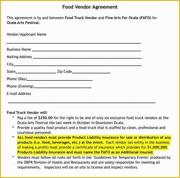 Vendor Agreement Template Free Of 14 Vendor Contract Templates – Samples Examples & format