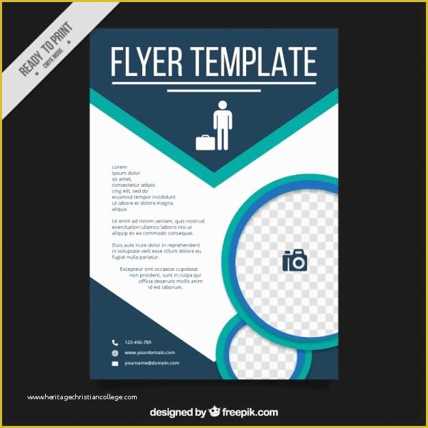 Video Editing Templates Free Download Of Abstract Flyer Template for Business Vector