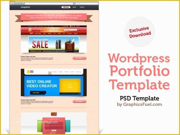 Video Editing Templates Free Download Of Wordpress Portfolio Psd Template Psd File