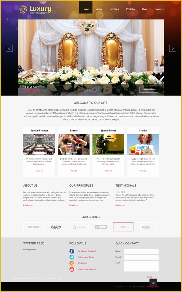 Video Gallery Website Template Free Download Of event Planner Joomla Template On Behance