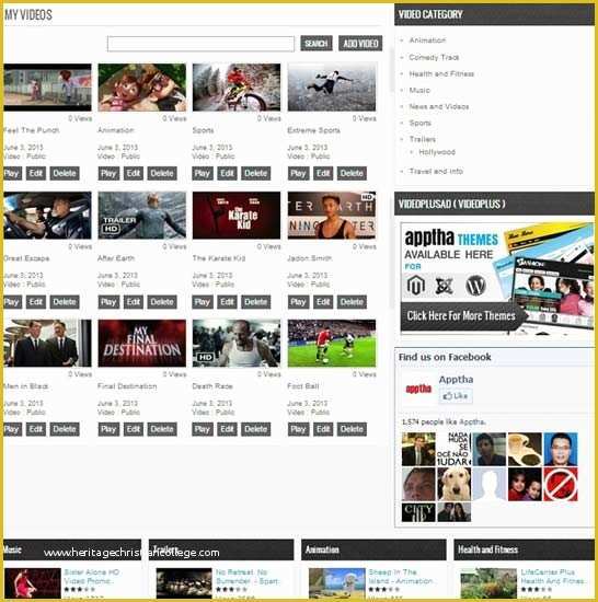 Video Gallery Website Template Free Download Of Joomla Video Plus Video Plus theme