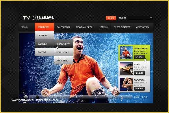 Video HTML Template Free Of 15 News Channel HTML5 Website themes & Templates