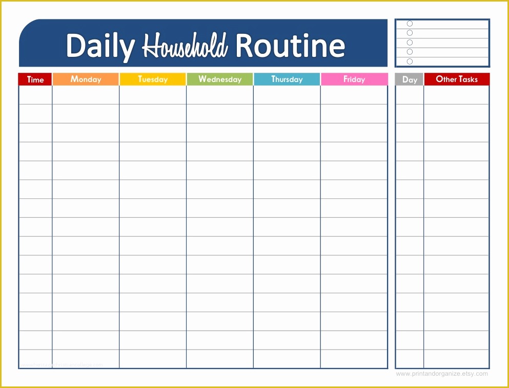 Video Template Maker Free Of Daily Schedule Maker