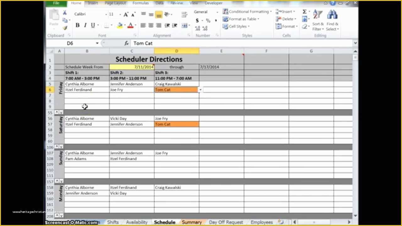 Video Template Maker Free Of Excel Schedule Maker