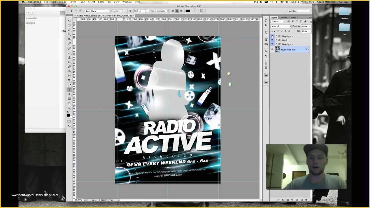 Video Template Maker Free Of How to Use Radio Active Free Club Flyer Template by