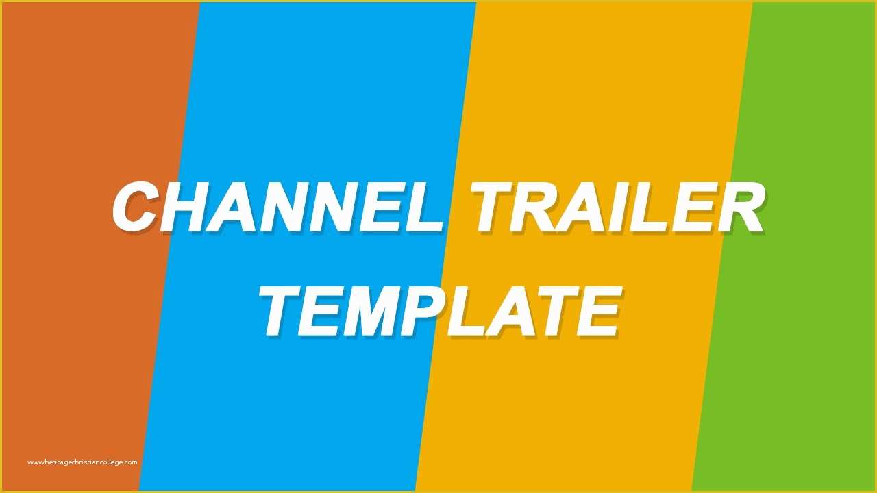 Video Trailer Templates Free Of Channel Trailer Template after Effects Cs6 [free Download
