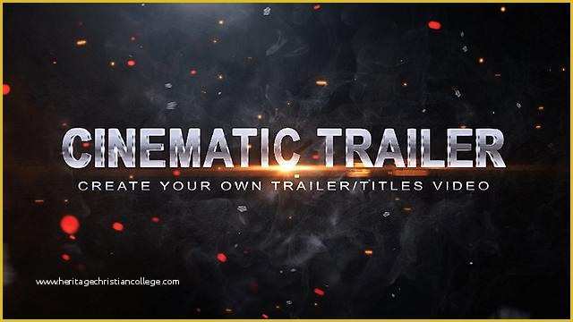 Video Trailer Templates Free Of Cinematic Movie Trailer Template