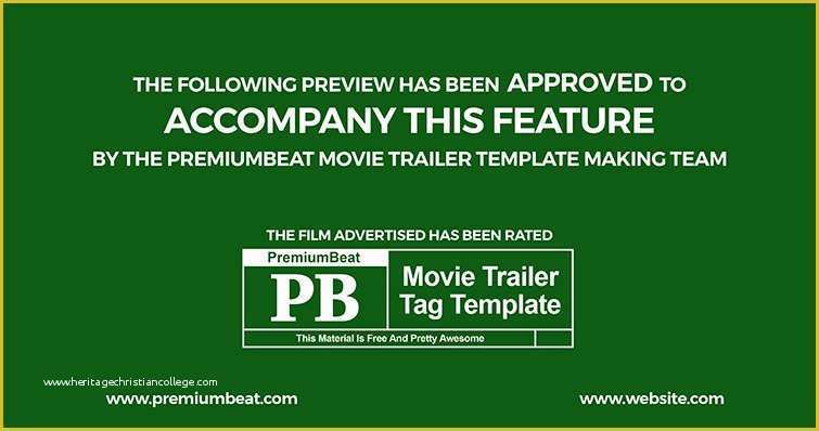 Video Trailer Templates Free Of Freebie Movie Marketing Pack