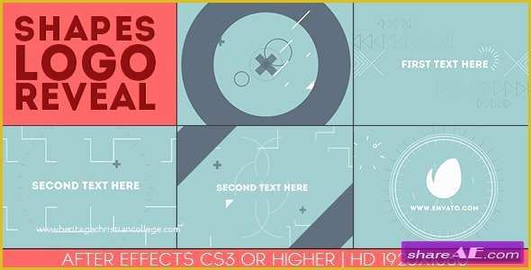 Videohive Free Templates Of Shapes Logo Reveal after Effects Project Videohive