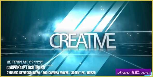 Videohive Free Templates Of Videohive Corporate Logo Intro Free after Effects