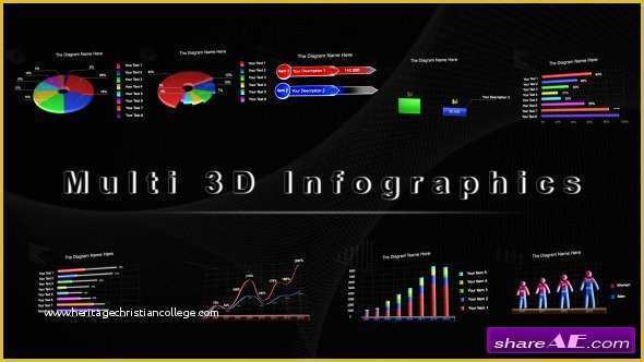 Videohive Free Templates Of Videohive Multi 3d Infographics after Effects Templates