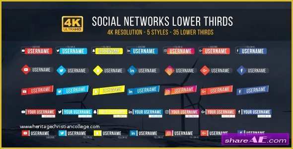 Videohive Free Templates Of Videohive social Lower Thirds Free after