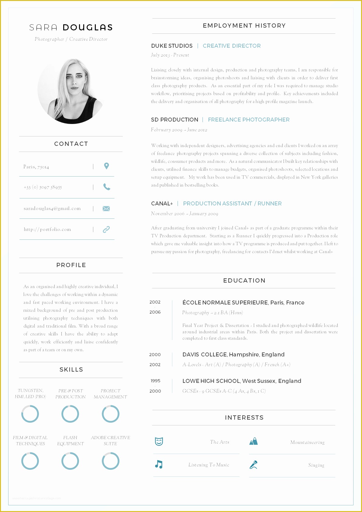 View Free Resume Templates Of 43 Modern Resume Templates