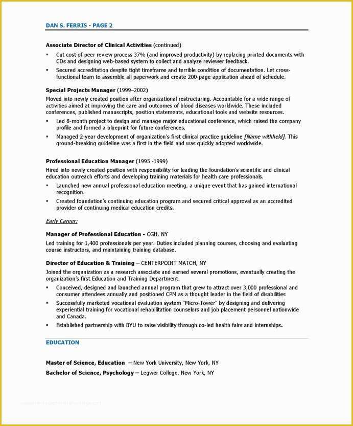 View Free Resume Templates Of Program Director Free Resume Samples