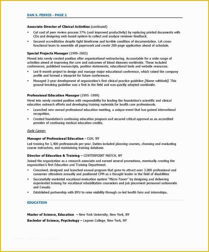 View Free Resume Templates Of Program Director Free Resume Samples