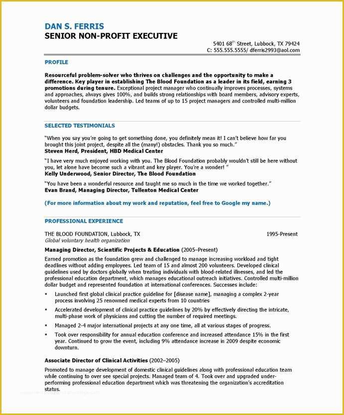 View Free Resume Templates Of Program Director Free Resume Samples