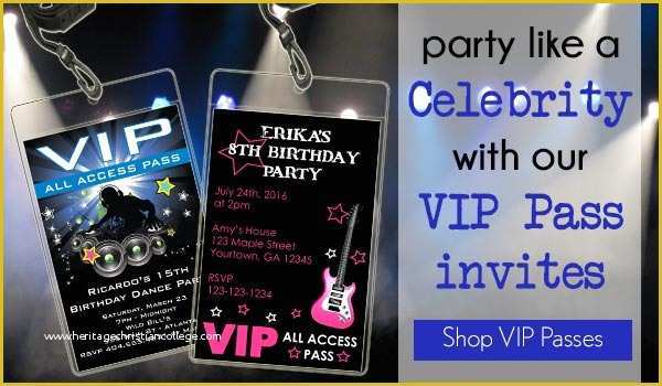 Vip Birthday Invitations Templates Free Of Customized Vip Passes Smartypass Simple Custom Vip event