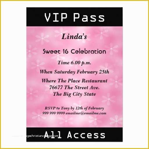 Vip Birthday Invitations Templates Free Of Vip Birthday Party Invitations Ideas – Bagvania Free