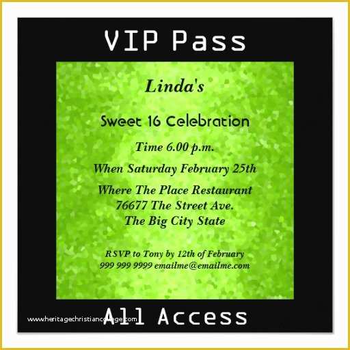 Vip Birthday Invitations Templates Free Of Vip Pass Invitation Templates 356 Vip Pass Invitations