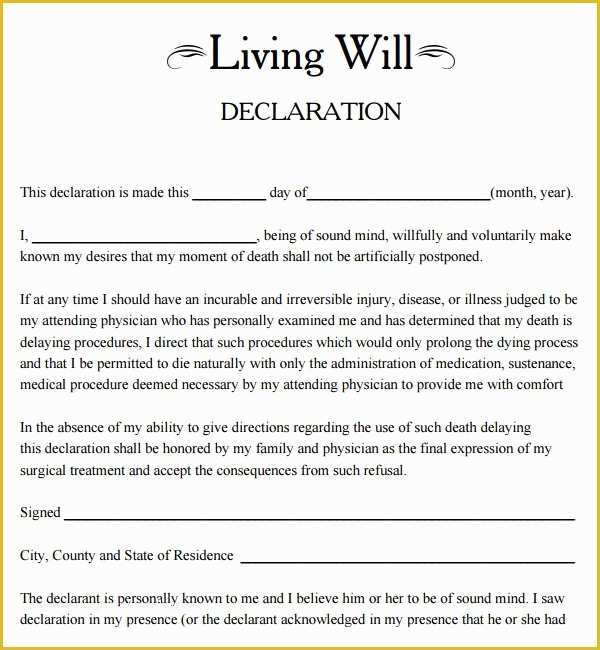 Virginia Last Will and Testament Free Template Of Free Will Template